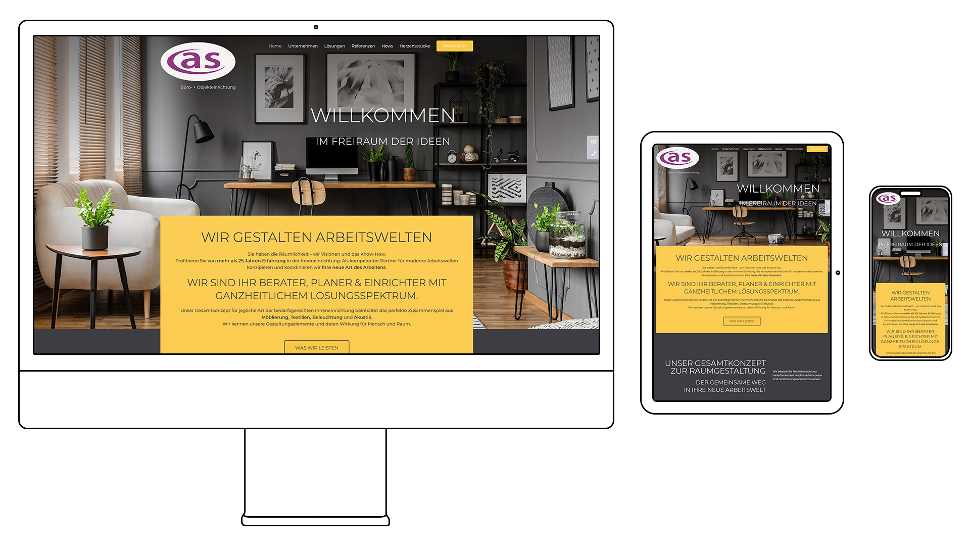 Die Seiler, Enkingen, Werbeagentur, as Büro- und Objekteinrichtung Nördlingen, Website