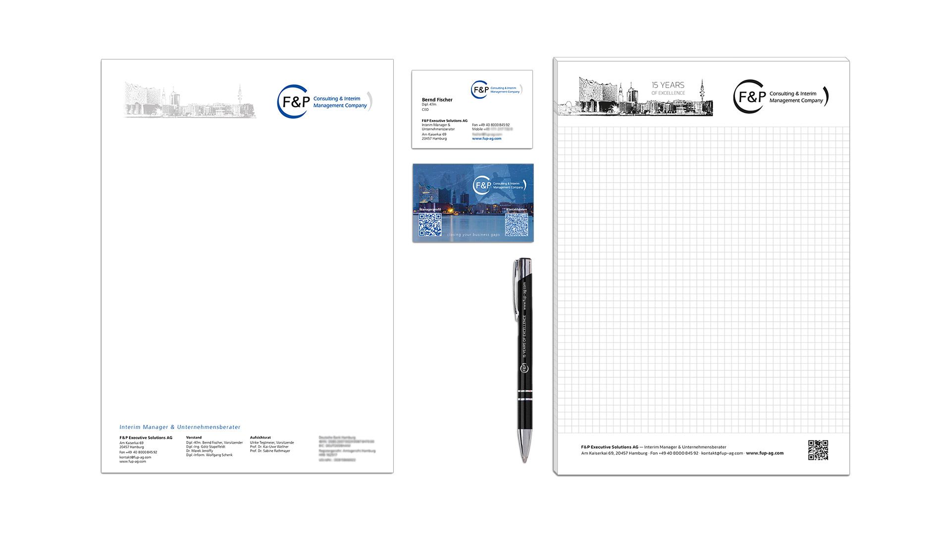 Die Seiler, Enkingen, Werbeagentur, F&P Executive Solutions AG, Hamburg, Geschäftsunterlagen