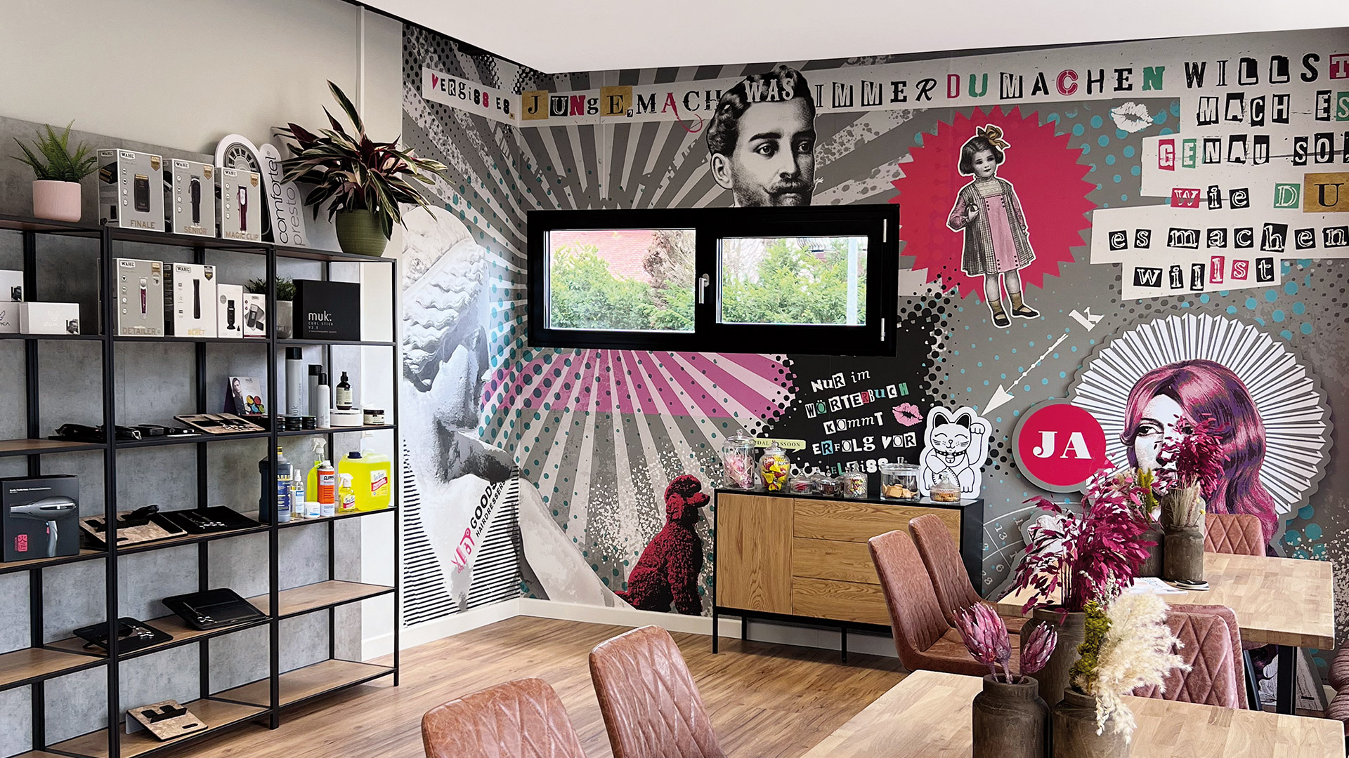 Die Seiler, Enkingen, Werbeagentur, goods for hairdressers, Donauwörth, Raumgestaltung