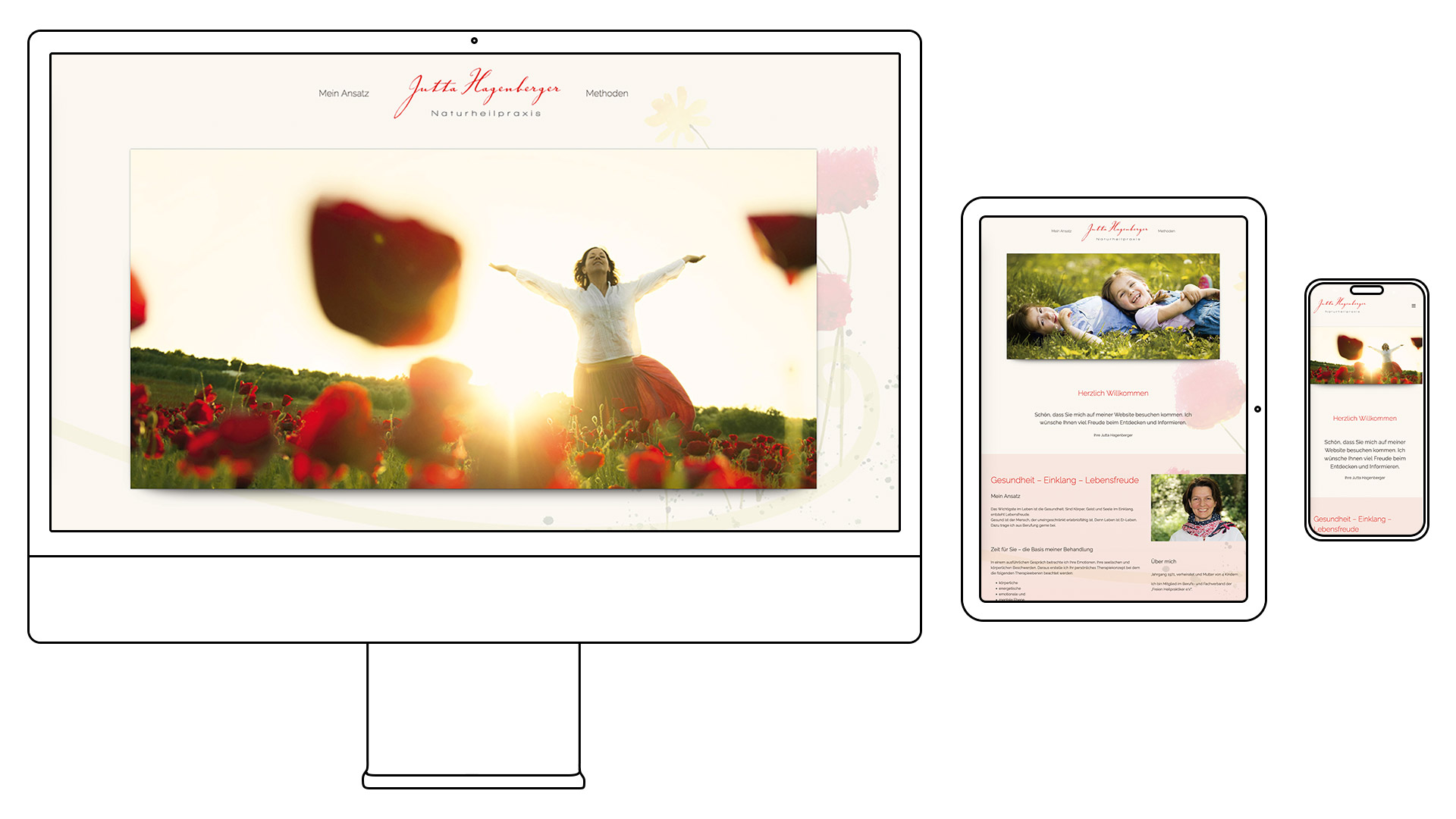 Die Seiler, Enkingen, Werbeagentur, Jutta Hagenberger Naturheilpraxis, Website