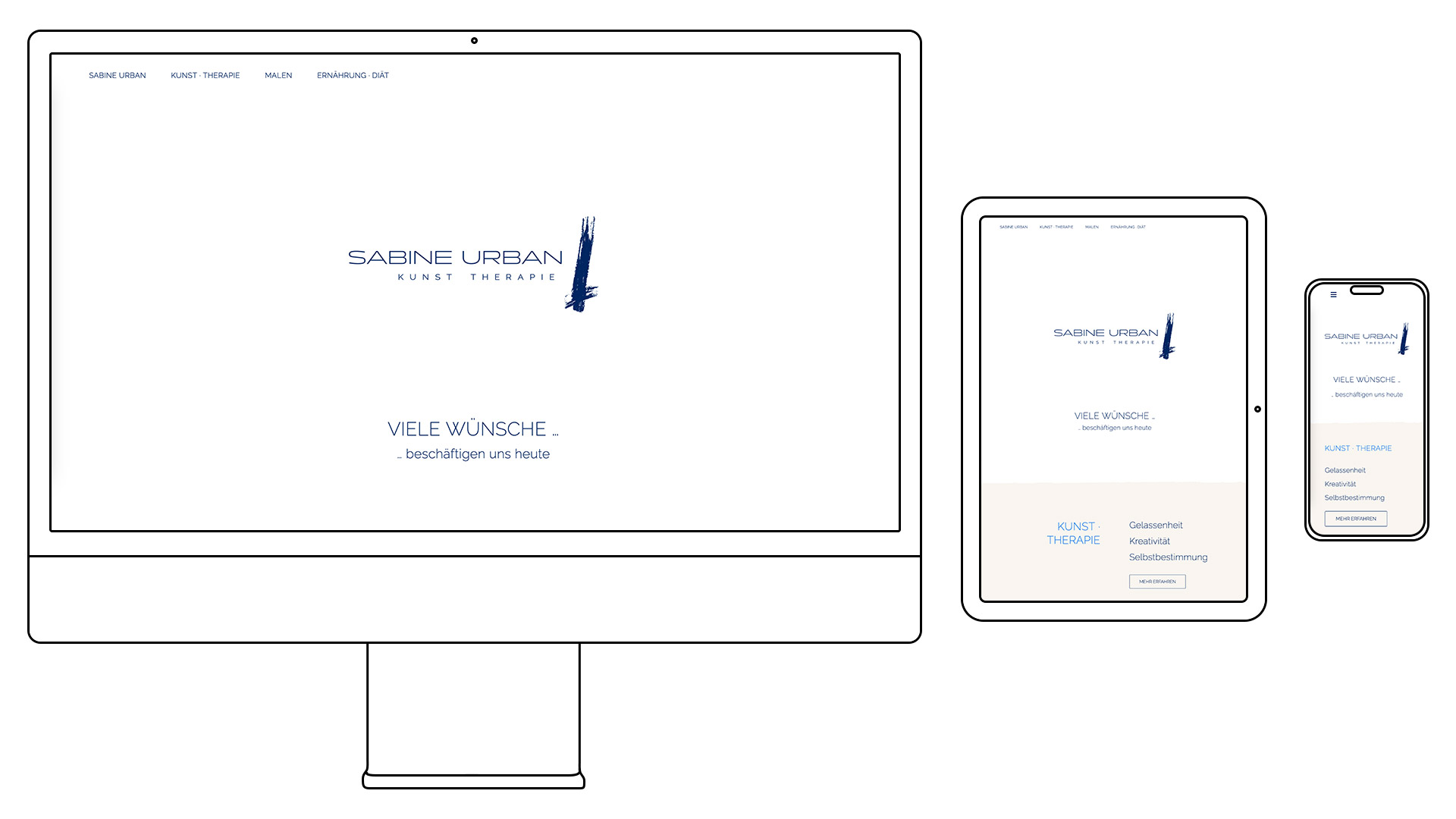 Die Seiler, Enkingen, Werbeagentur, Sabine Urban Kunsttherapie, Winnenden, Website