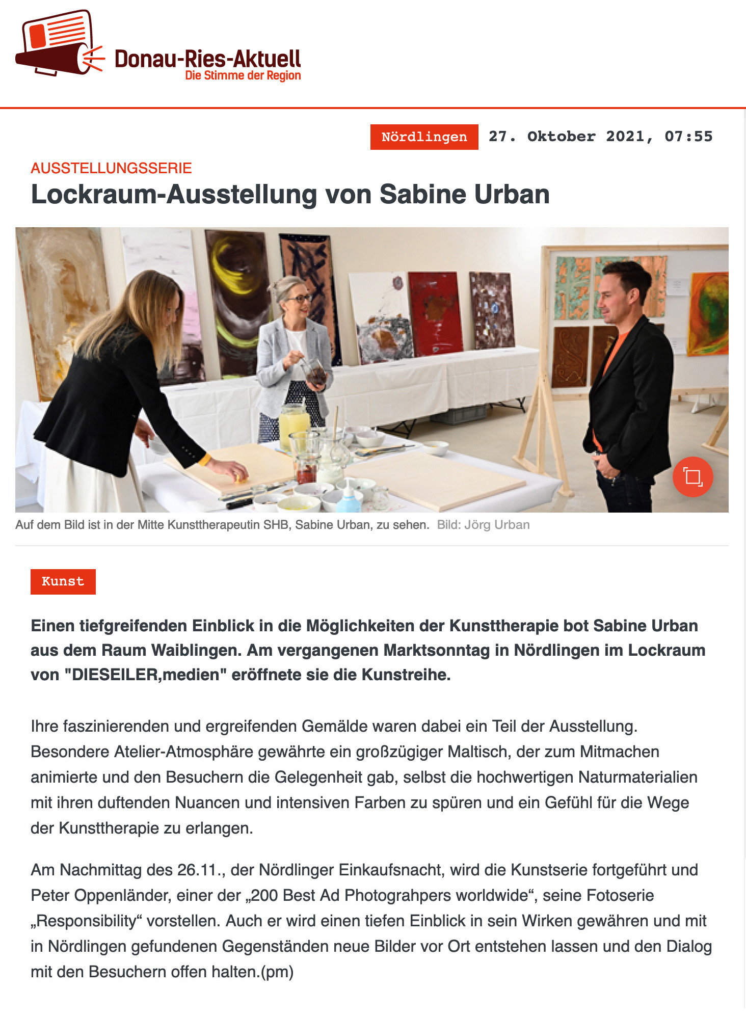 LOCKRAUM, Besondere Ausstellungen in Nördlingen